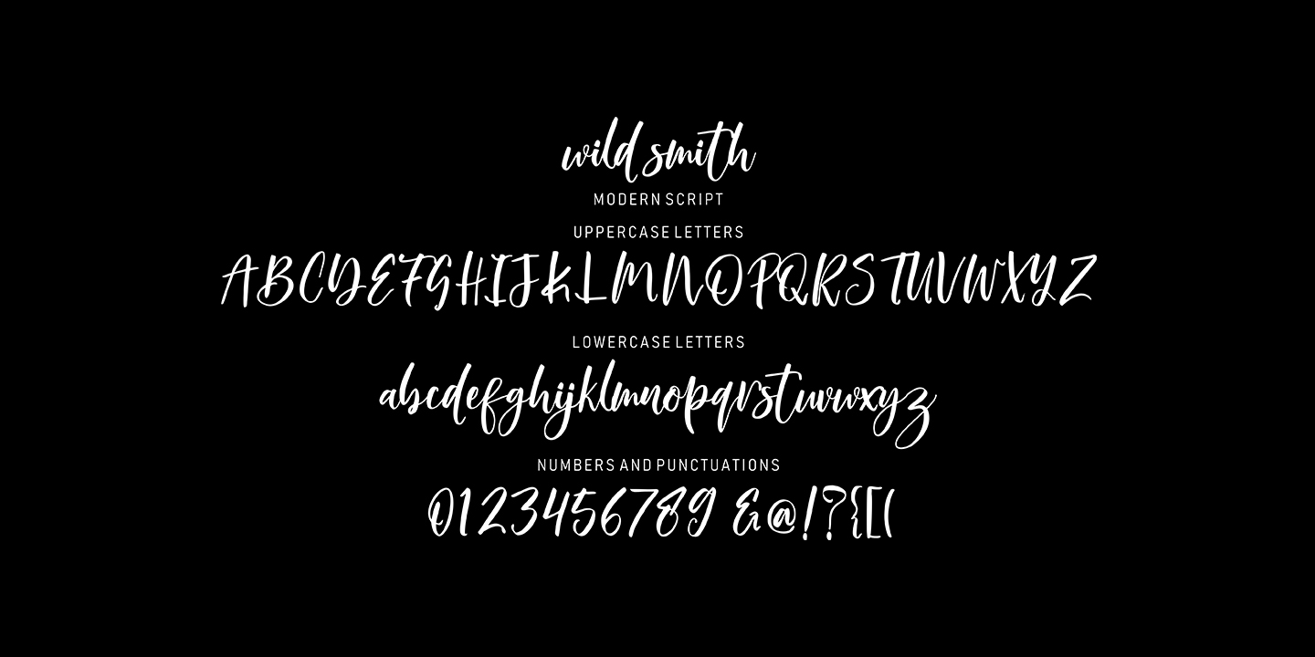 Wild Smith Regular Font preview